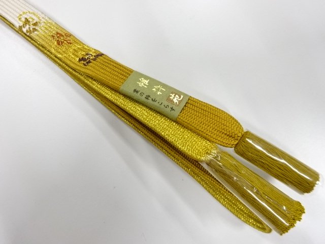  大特価品　上質　未使用品　正絹　撚り房　手組帯締め